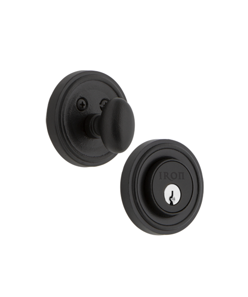Black Cast Iron Deadbolts