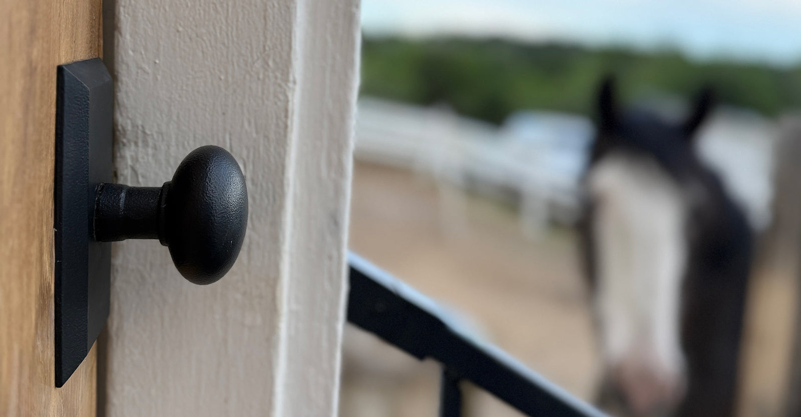 Black Iron Hardware in a Countryside Homestead