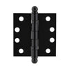 4" Heavy Duty Ball Tip Hinge with Square Corners