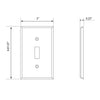 Single Toggle Wall Plate