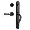 Dome One-Piece Handleset with A-Grip and Loch Rosette and Cannon Lever