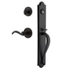 Dome One-Piece Handleset with A-Grip and Loch Rosette and Tine Lever