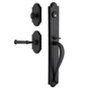 Dome One-Piece Handleset with A-Grip and Vault Short Plate and Cannon Lever