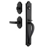 Dome One-Piece Handleset with A-Grip and Vault Short Plate and Crescent Lever