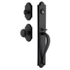 Dome One-Piece Handleset with A-Grip and Vault Short Plate and Keep Knob