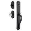 Dome One-Piece Handleset with A-Grip and Vault Short Plate and Krystall Knob