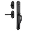 Dome One-Piece Handleset with A-Grip and Vault Short Plate and Lance Lever