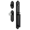 Dome One-Piece Handleset with D-Grip and Dome Long Plate and Krystall Knob