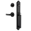 Dome One-Piece Handleset with D-Grip and Loch Rosette and Crescent Lever
