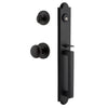Dome One-Piece Handleset with D-Grip and Loch Rosette and Keep Knob