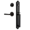 Dome One-Piece Handleset with D-Grip and Loch Rosette and Lance Lever