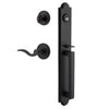Dome One-Piece Handleset with D-Grip and Loch Rosette and Palisade Lever
