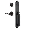 Dome One-Piece Handleset with D-Grip and Loch Rosette and Tine Lever