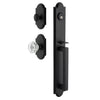 Dome One-Piece Handleset with D-Grip and Vault Short Plate and Krystall Knob