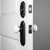 Dome Long Plate Entry Set with White Snow Porcelainin Knob