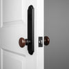 Dome Tall Plate with Brown Autumn Porcelain Knob