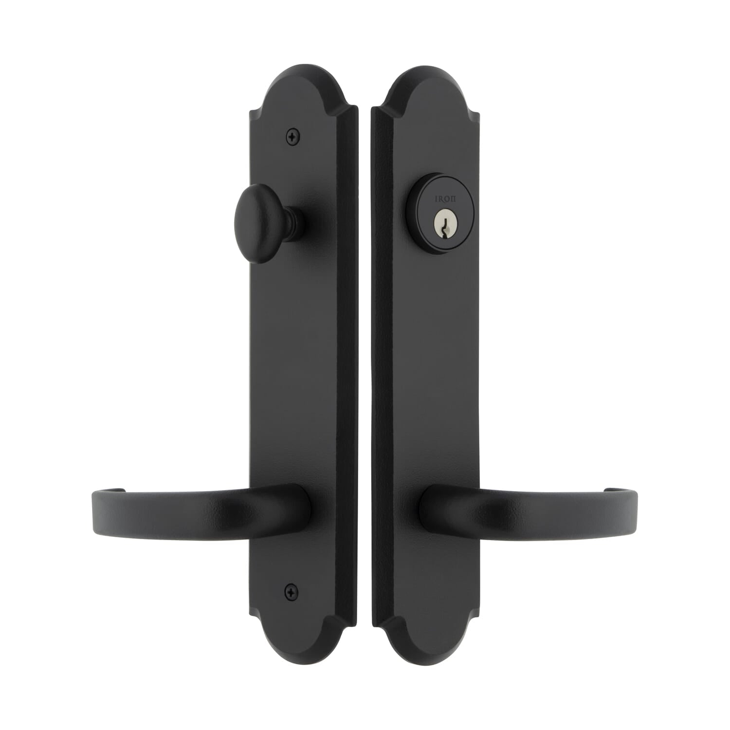 Dome Tall Plate Entry Set with Crescent Lever