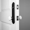 Dome Tall Plate Entry Set with White Snow Porcelainin Knob