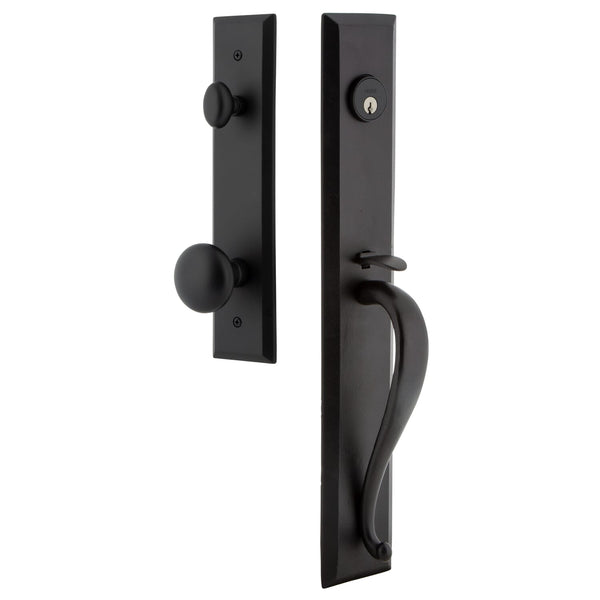 Keep One-Piece Handleset with A-Grip and Keep Tall Plate and Keep Knob ...