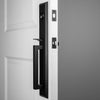 Keep One-Piece Handleset with D-Grip and Keep Tall Plate and Crescent Lever
