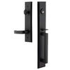 Keep One-Piece Handleset with D-Grip and Keep Tall Plate and Crescent Lever