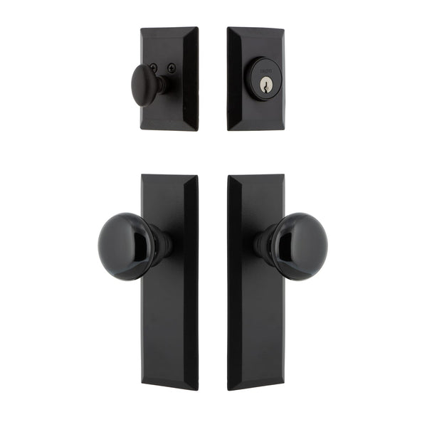 Keep Long Plate Entry Set with Black Shadow Porcelainin Knob - Ageless ...