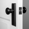 Keep Long Plate with Black Shadow Porcelain Knob