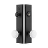 Keep Tall Plate Entry Set with White Snow Porcelain Knob
