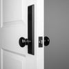 Keep Tall Plate with Black Shadow Porcelain Knob