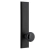 Keep Tall Plate with Black Shadow Porcelain Knob