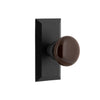 Vale Short Plate with Brown Autumn Porcelain Knob