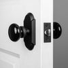 Vault Short Plate with Black Shadow Porcelain Knob