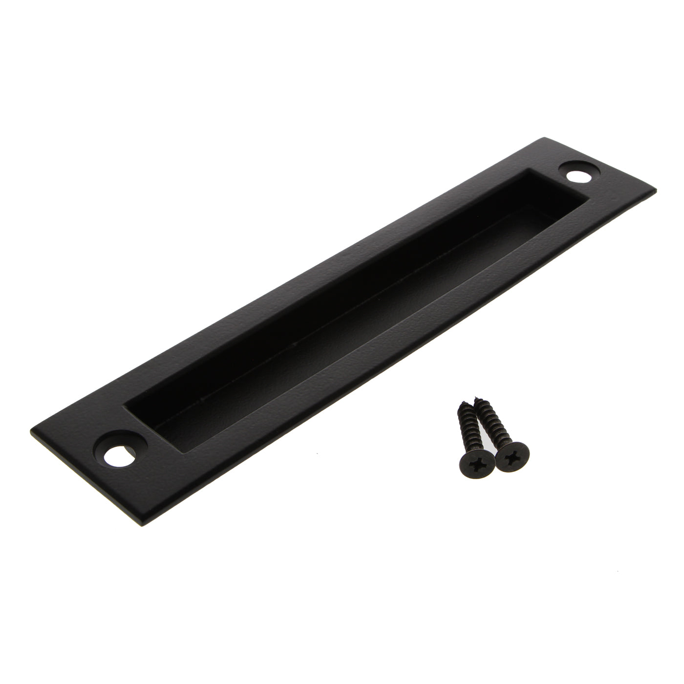 Black Iron Barn Door Flush Pull