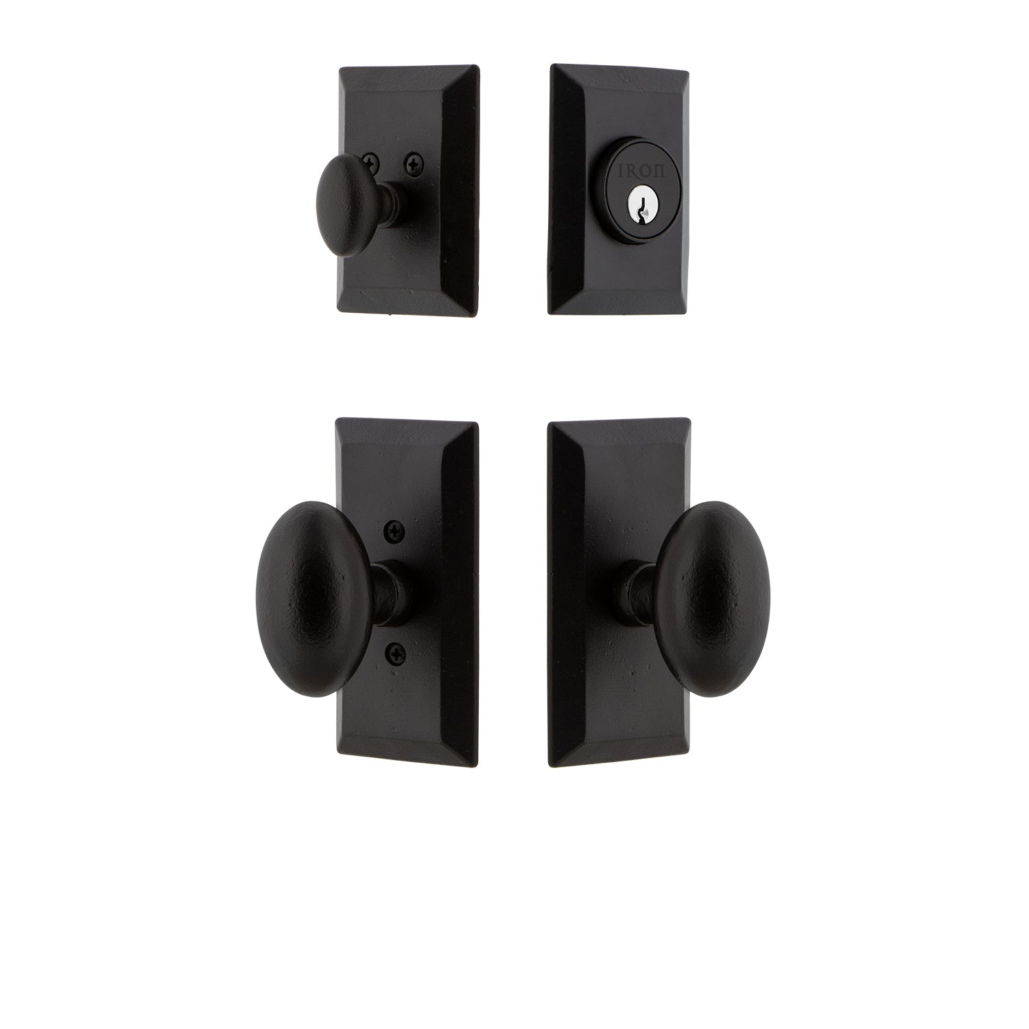 Vale Short Plate Entry Set with Aeg Knob