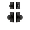 Vale Short Plate Entry Set with Keep Knob
