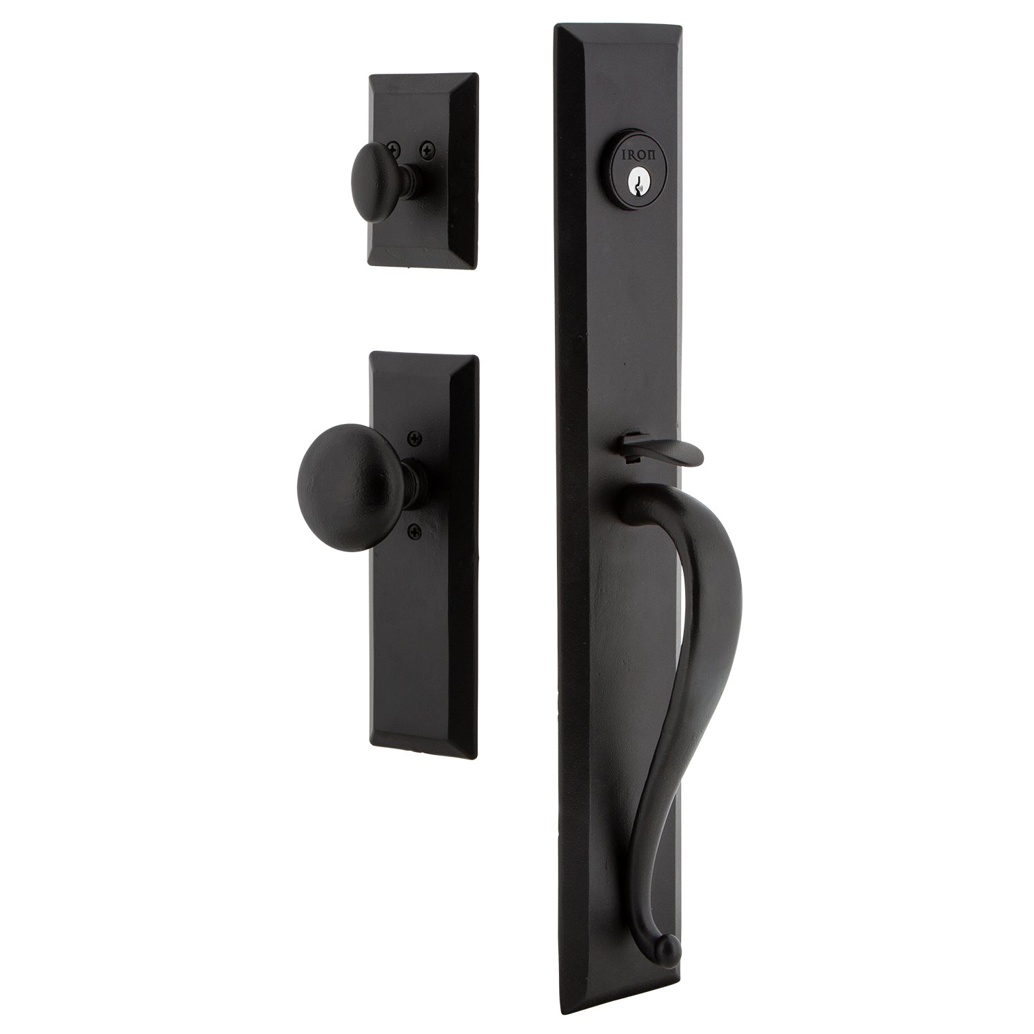 Keep One-Piece Handleset with A Grip with Keep Plate and Keep Knob
