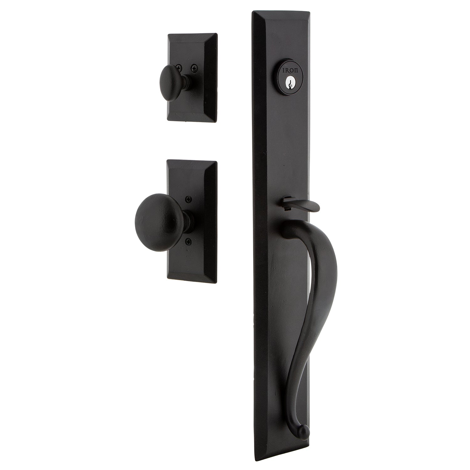Keep One-Piece Handleset with A Grip with Vale Plate and Keep Knob